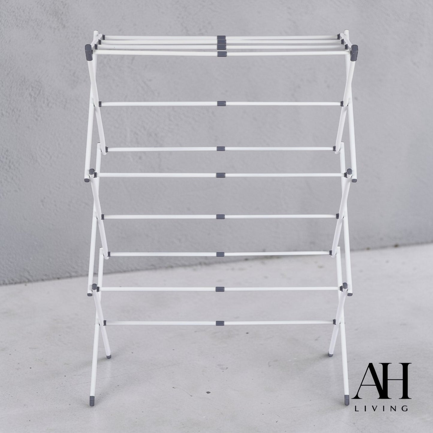 3-Tier Extendable Clothes Airer (White)