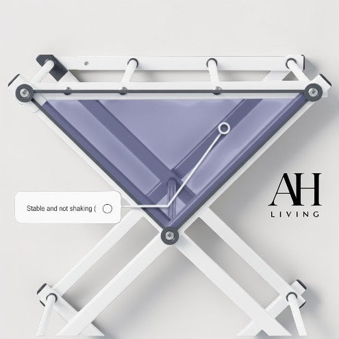 3-Tier Extendable Clothes Airer (White)