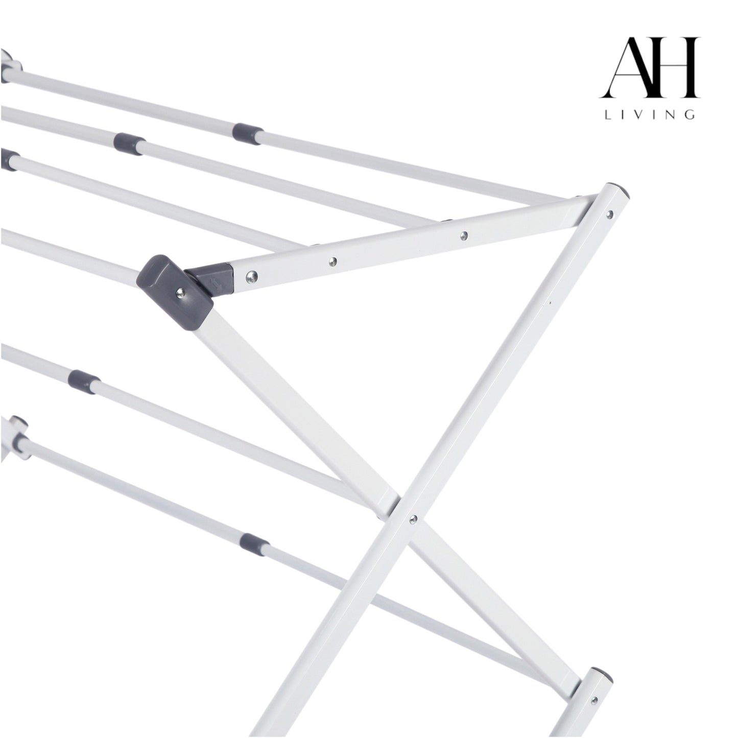3-Tier Extendable Clothes Airer (White)